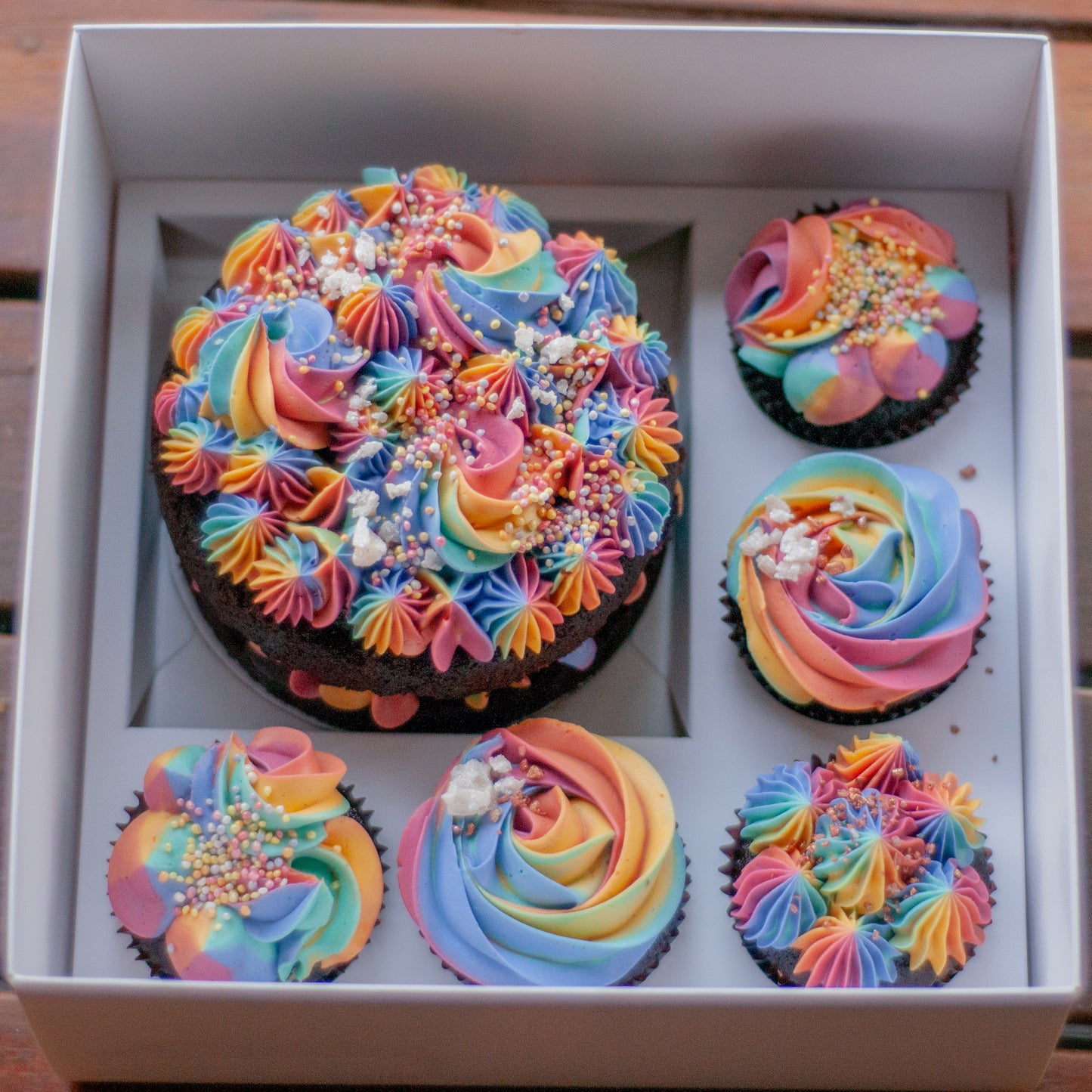 Mini Cake and Cupcake Set- Rainbow Edition