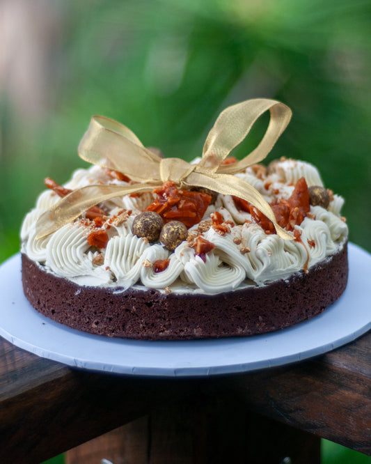 Festive Christmas Brownie- Almond Brittle