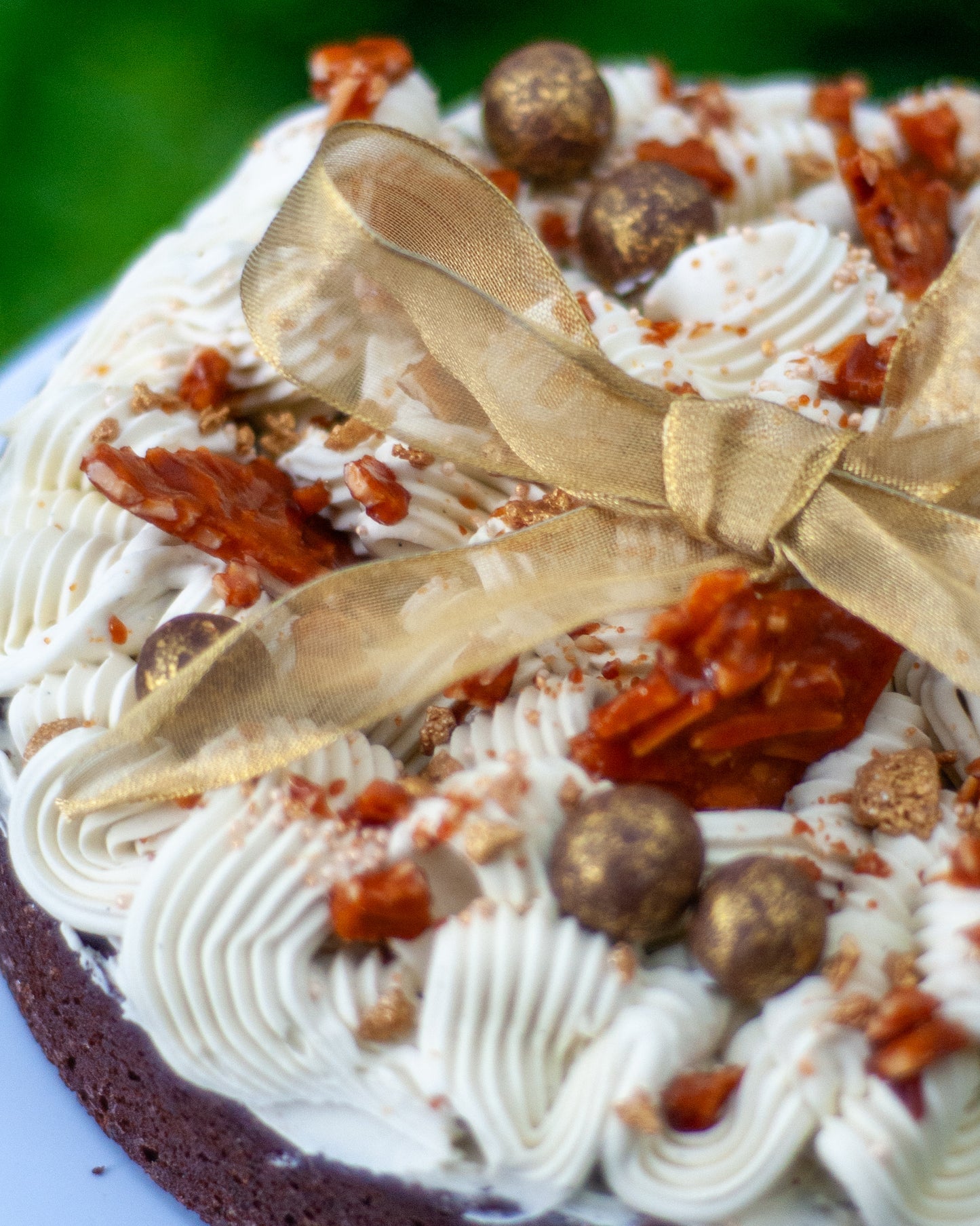 Festive Christmas Brownie- Almond Brittle