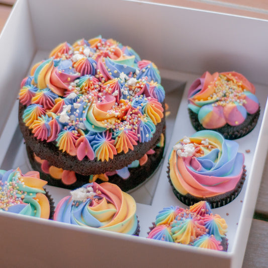 Mini Cake and Cupcake Set- Rainbow Edition
