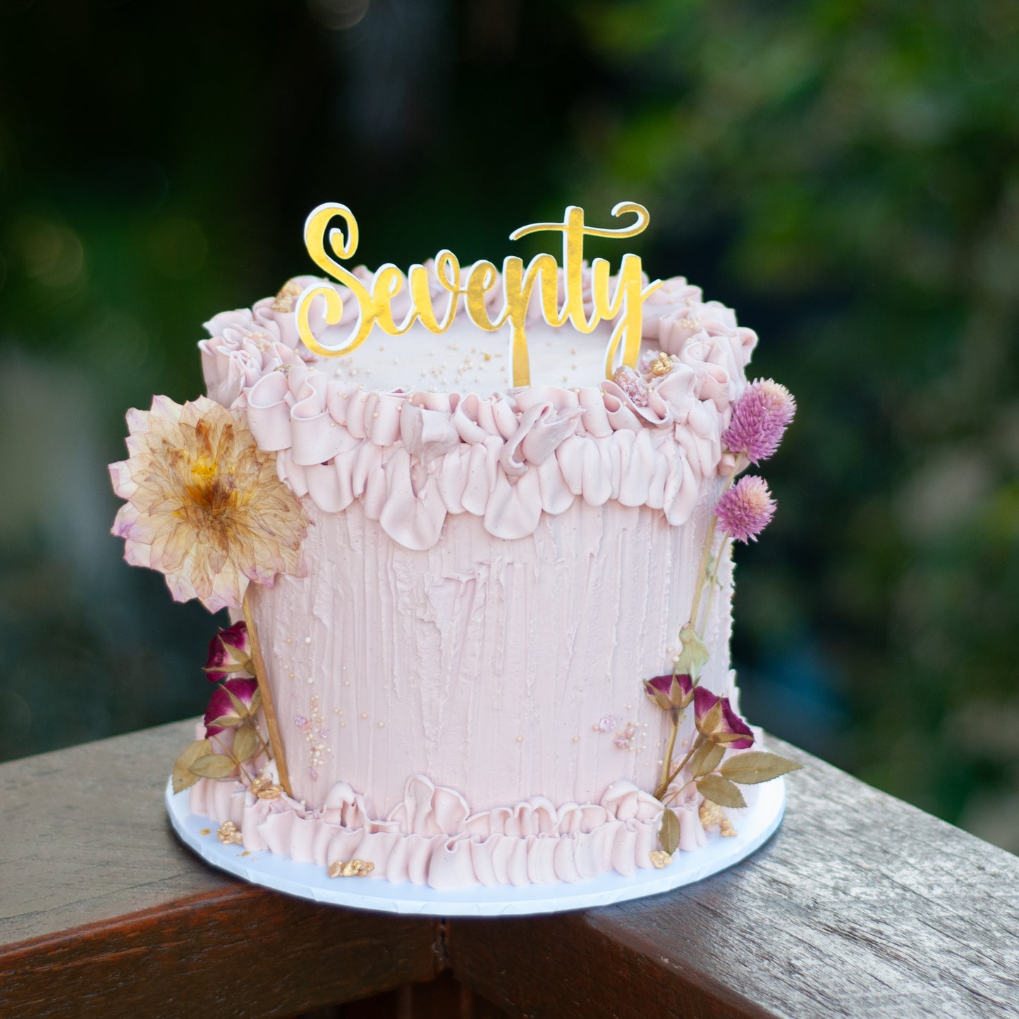 Text Cake Topper