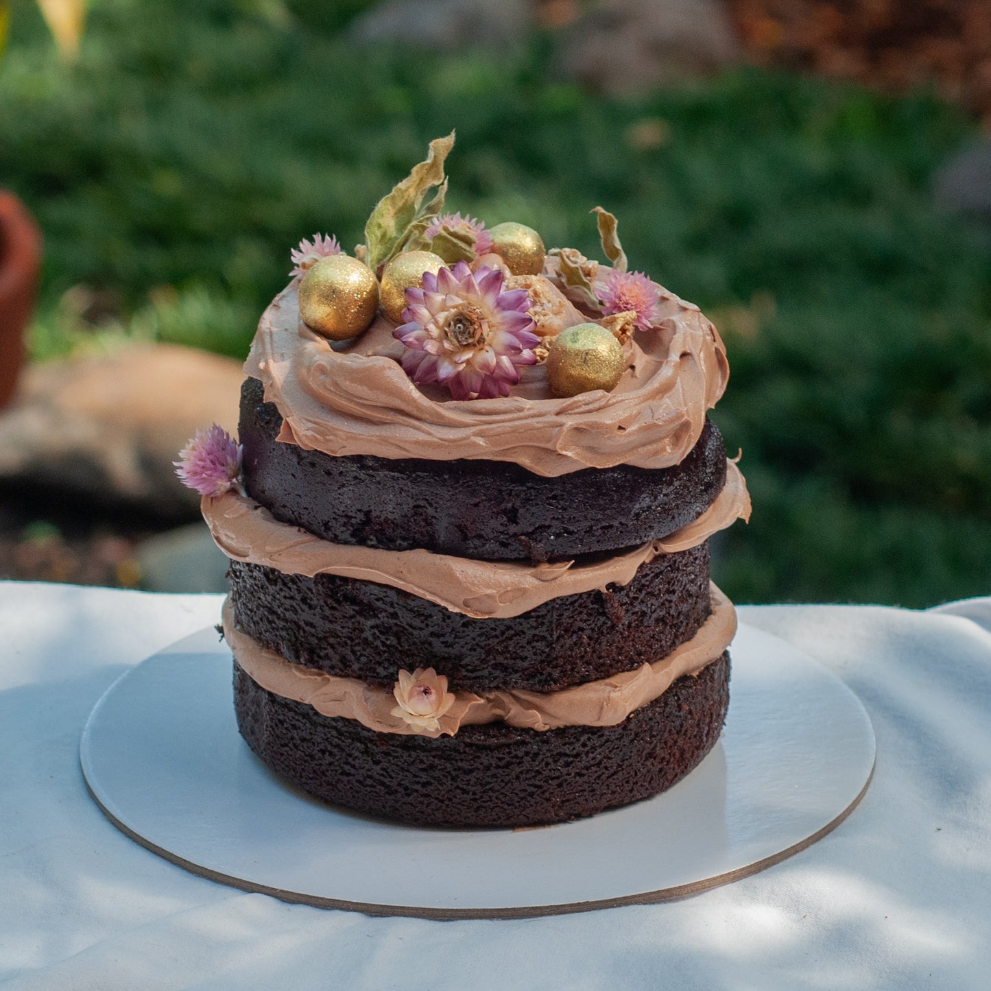 Chocolate Open Layer Cake