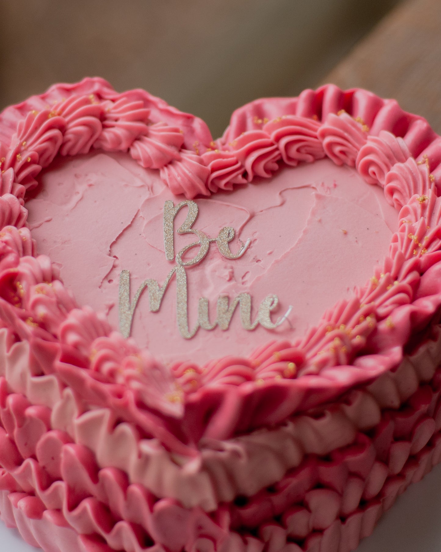 Valentine's Day Love Heart Cake