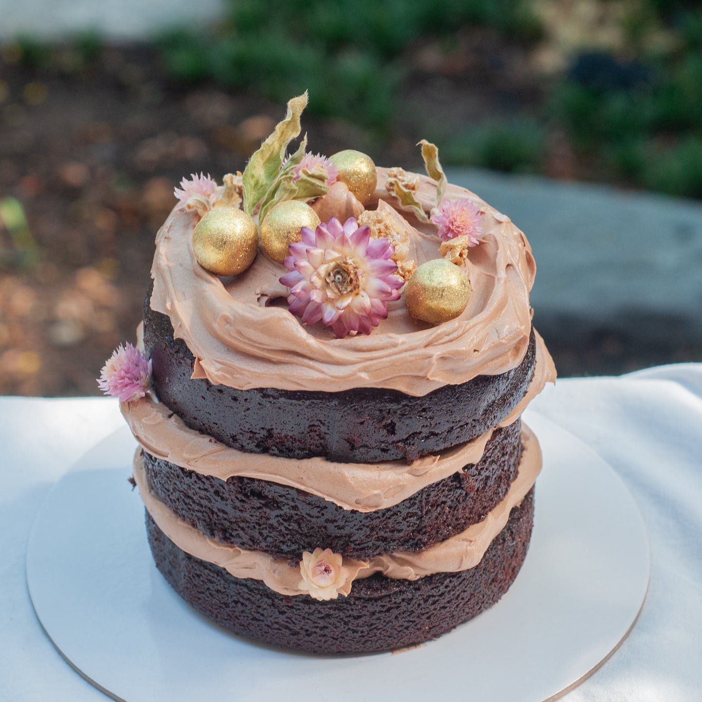 Chocolate Open Layer Cake