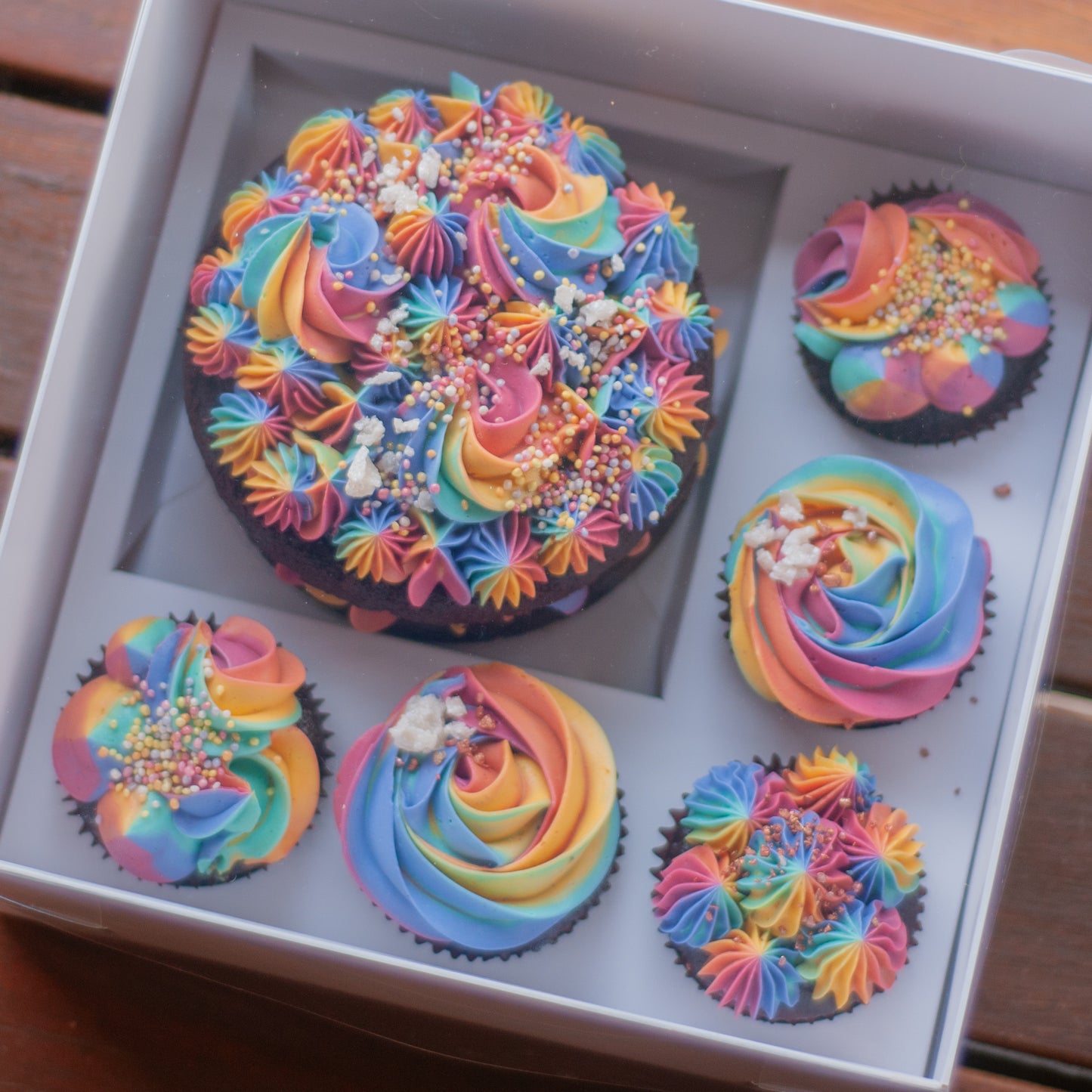 Mini Cake and Cupcake Set- Rainbow Edition