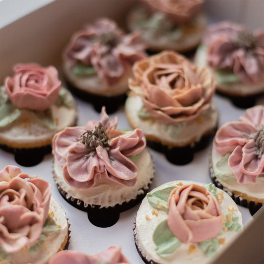 Floral Buttercream Cupcakes